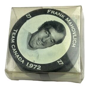 Frank Mahovlich Team Canada 1972 Puck Original Package